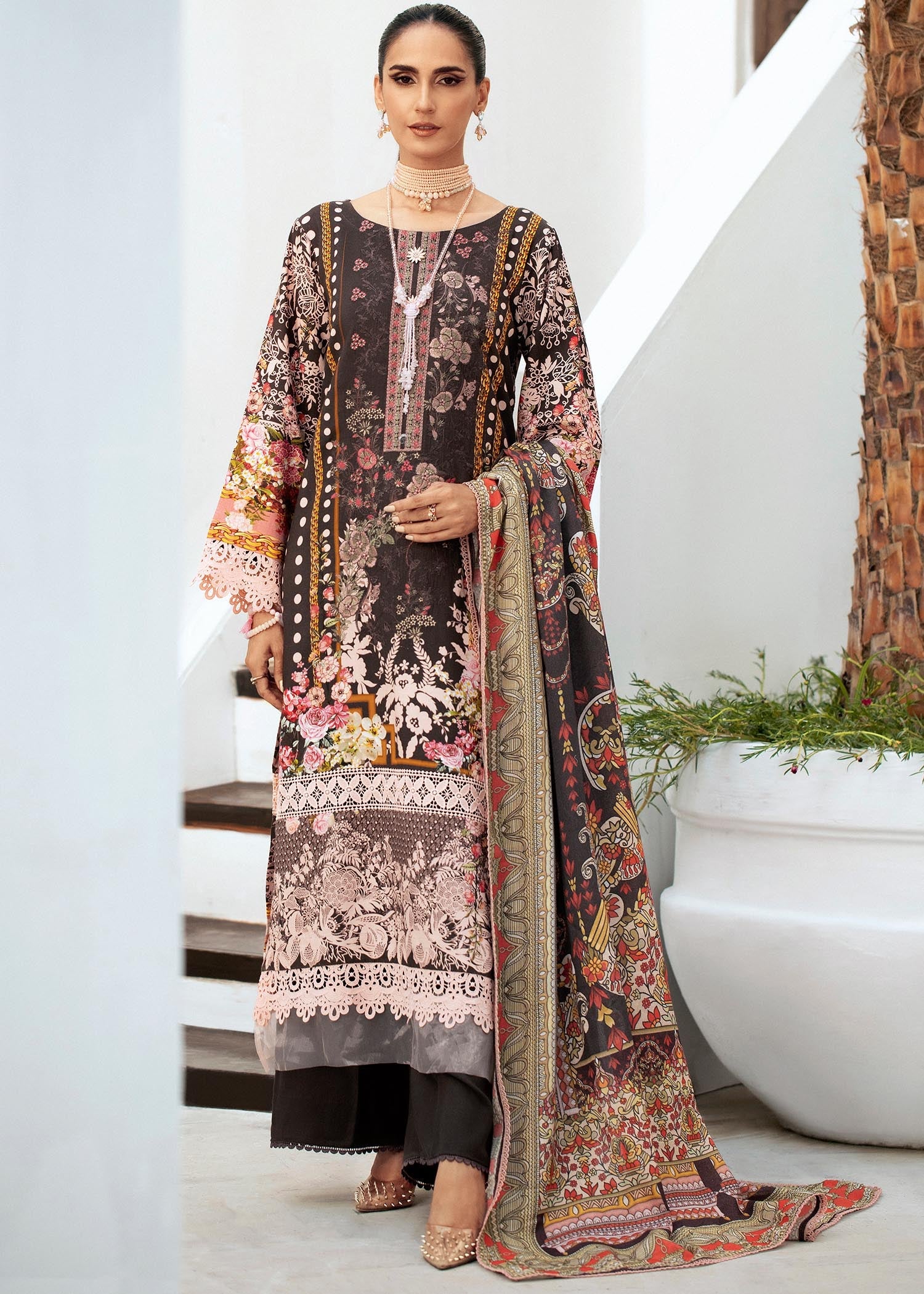 Lala Blossom Emb Linen`23 LW#0027
