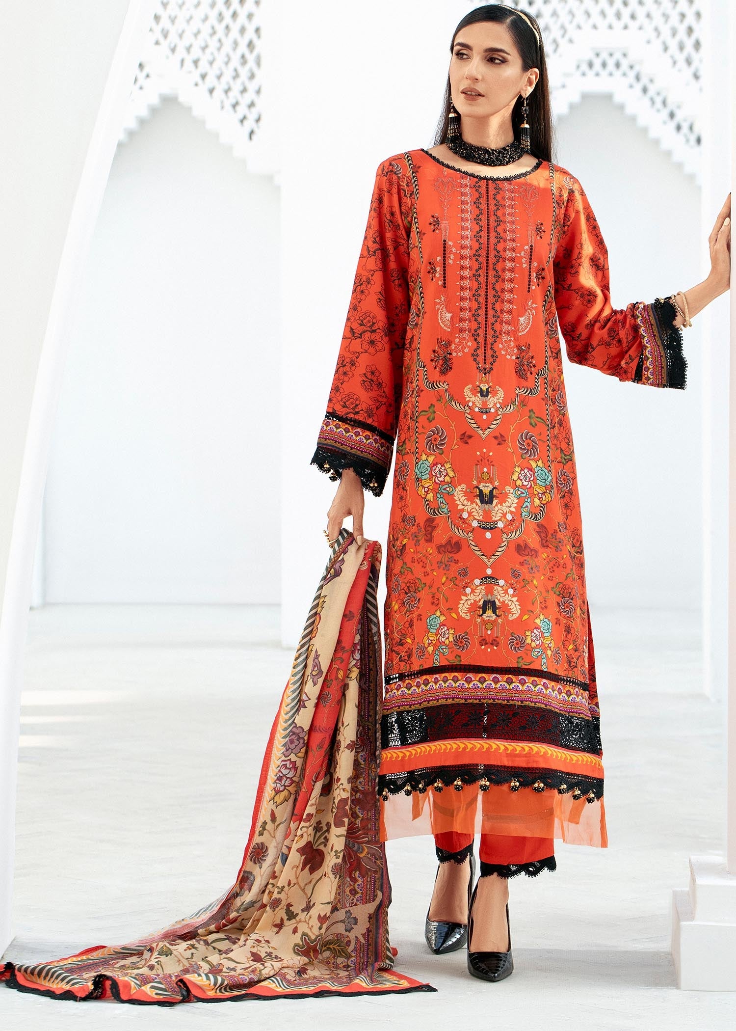 Lala Blossom Emb Linen`23 LW#0030