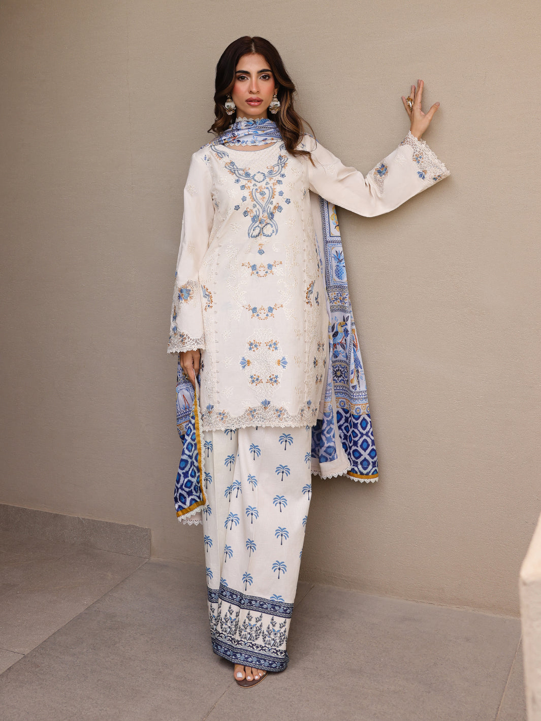 Faiza Faisal Marine Luxury Lawn`25 MIRHA