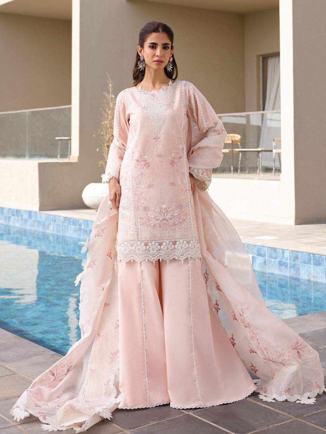 Faiza Faisal Marine Luxury Lawn`25 MARIA