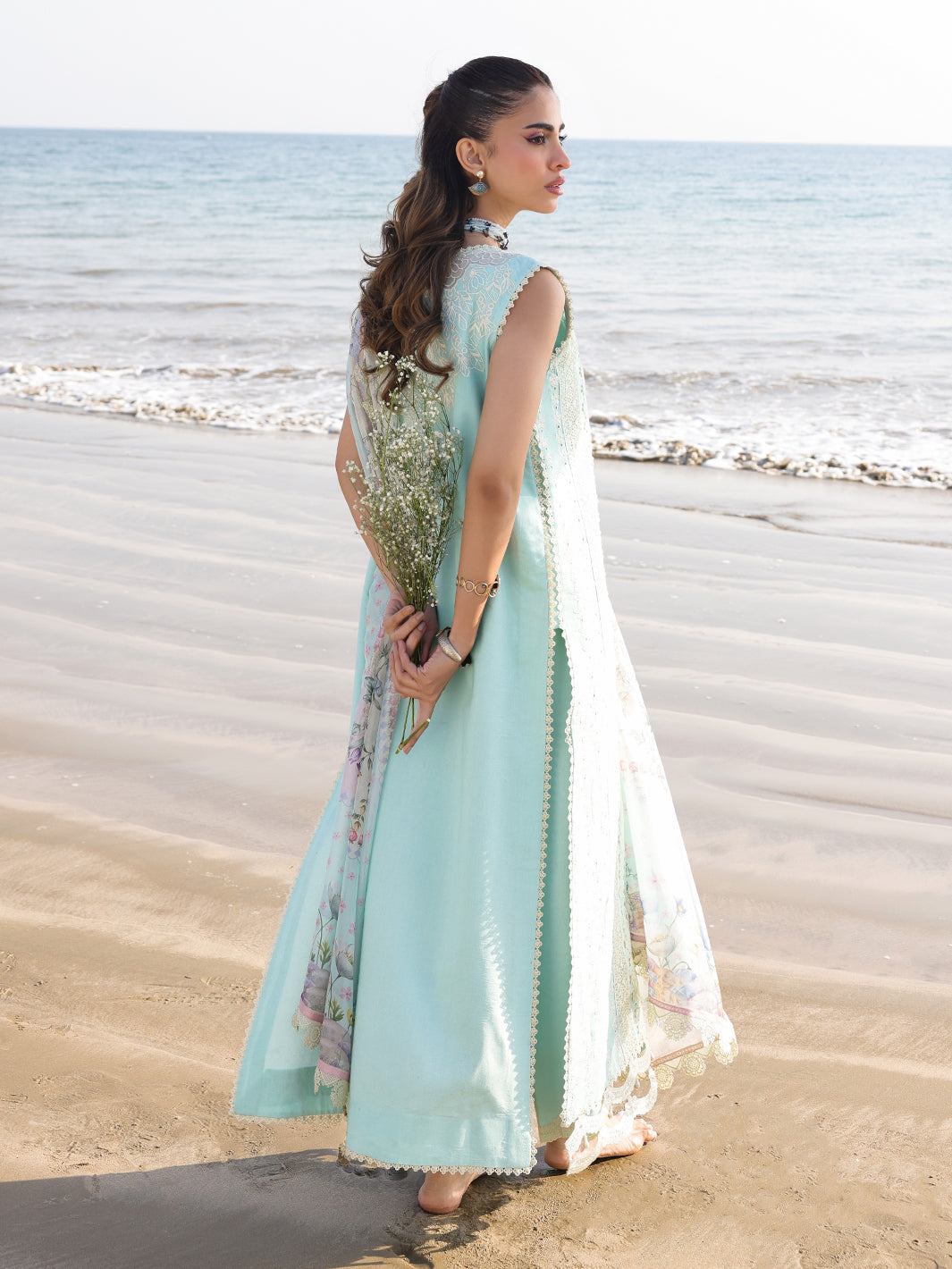 Faiza Faisal Marine Luxury Lawn`25 AINE