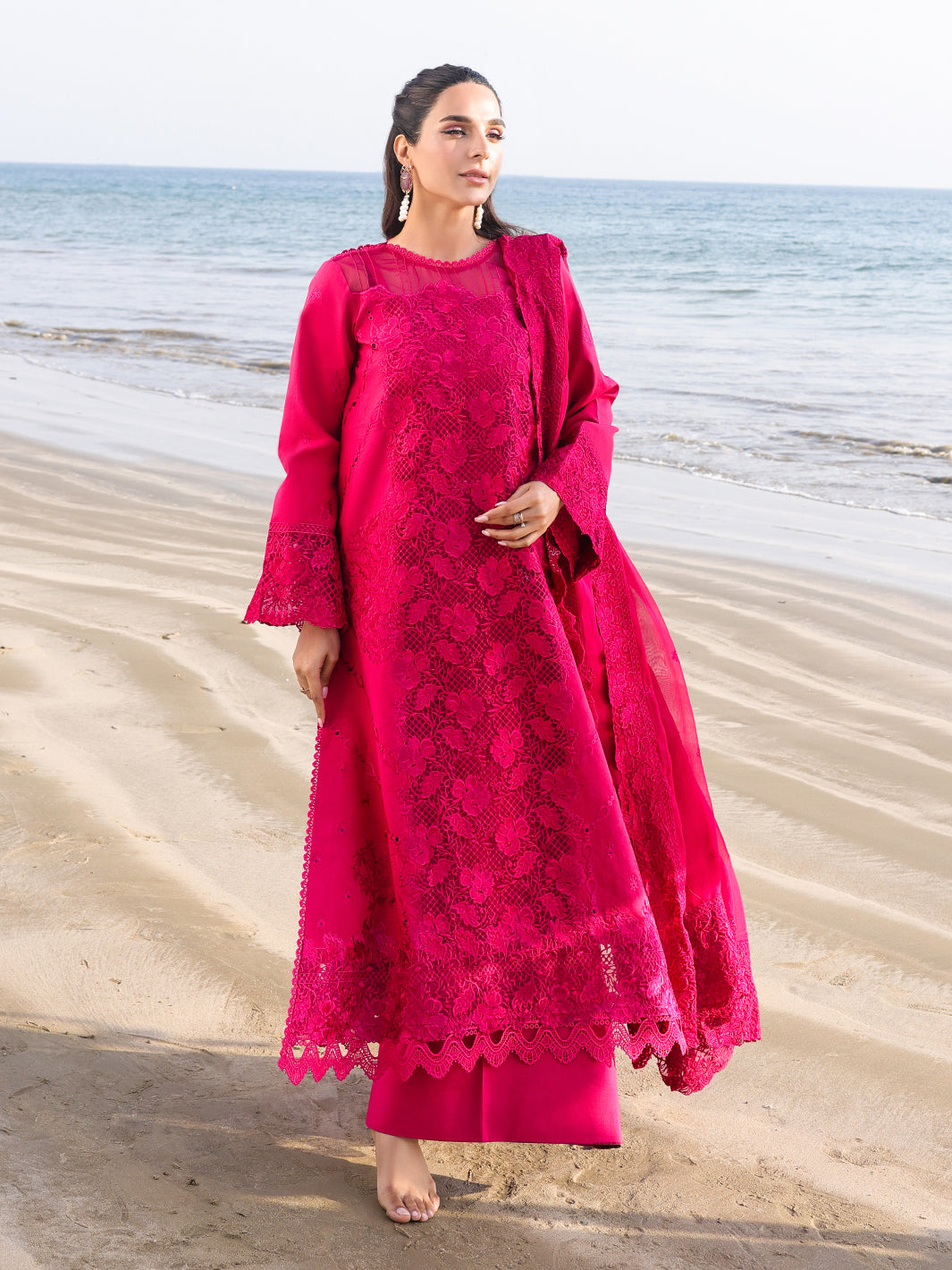 Faiza Faisal Marine Luxury Lawn`25 AROHA