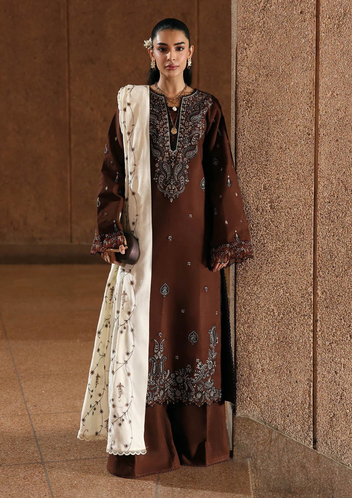 Raj Bari P/Winter Shawl`25 D#08