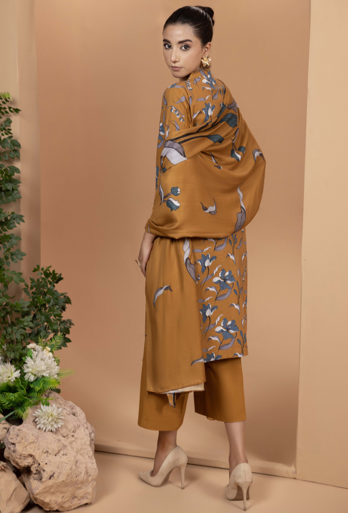 Hamdam Zara Khaddar W/Shawl'24 D#8