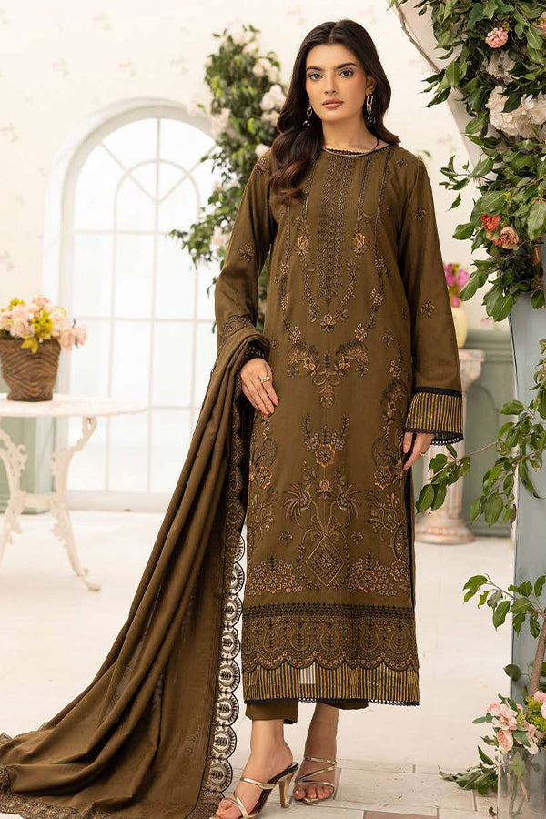 Shaista Festive Emb Peach'26 D#114