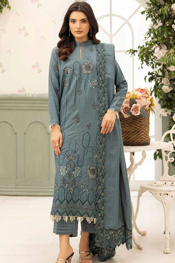 Shaista Festive Emb Peach'26 D#115