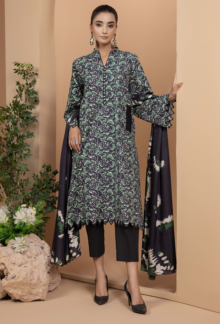 Hamdam Zara Khaddar W/Shawl'24 D#4