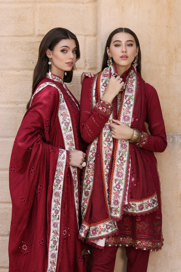 Luxury Winter Shawl By Noor by Sadia Asad D# 07