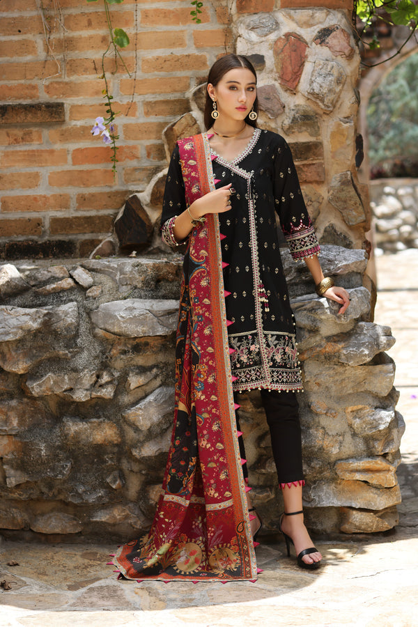 Luxury Winter Shawl By Noor by Sadia Asad D# 09