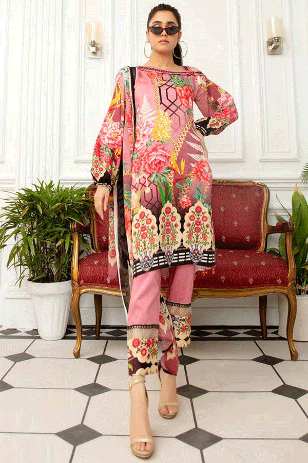 Afreen Emb Chikenkari Viscose`20 AF#91