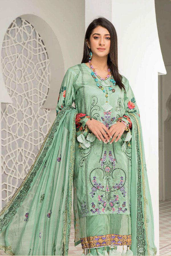 AB Noor Digital Emb Lawn`22 D#2