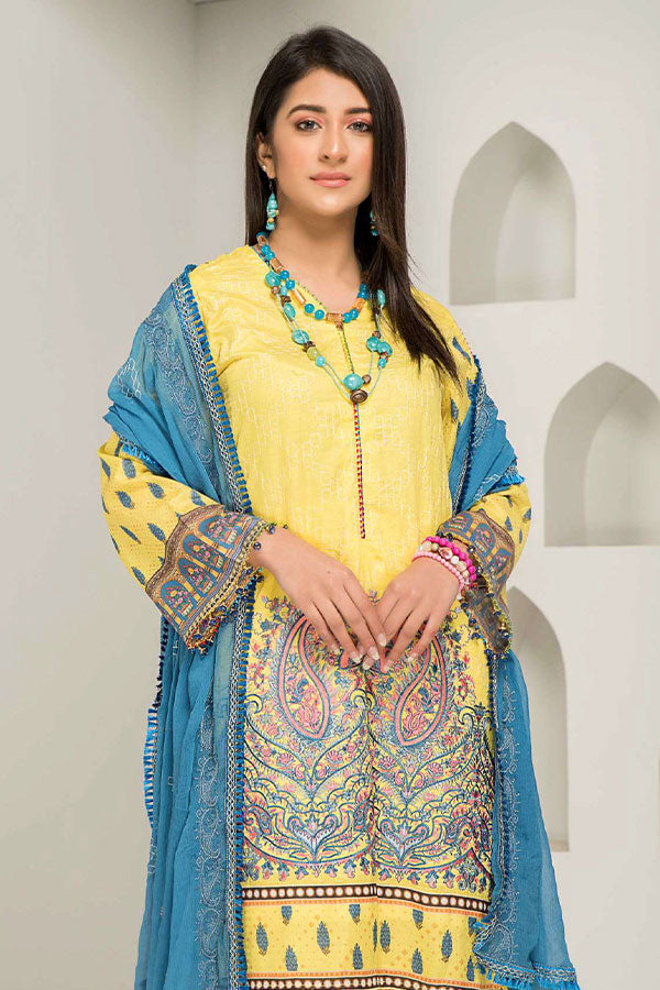 AB Noor Digital Emb Lawn`22 D#3-B