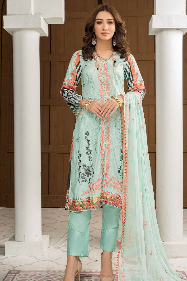 AB Noor Digital Emb Lawn`22 D#7
