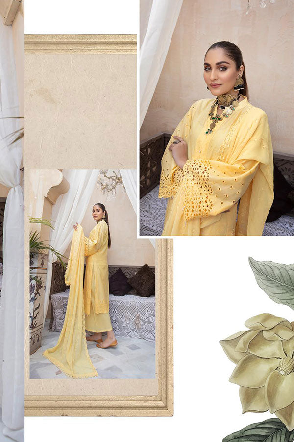 Aafreen C/Kari Emb Lawn`22 D#09 (Vol-1)
