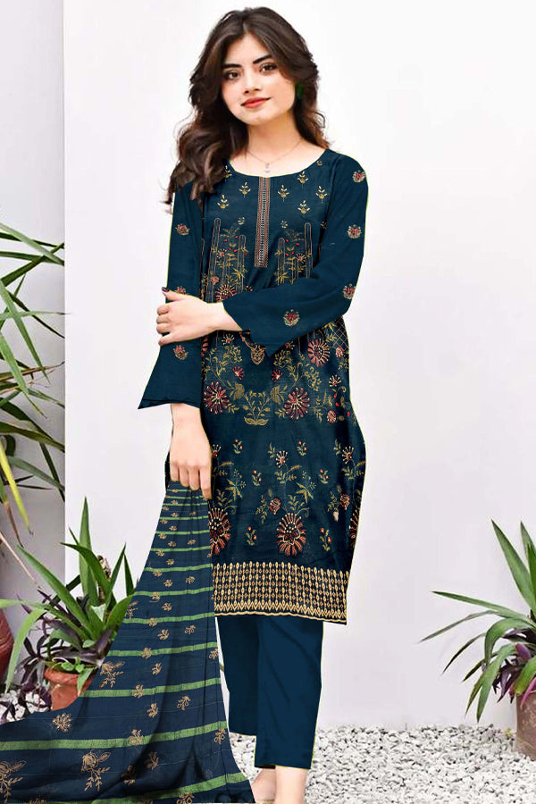 Adan Print Lawn'25 V#5255 (Blue)