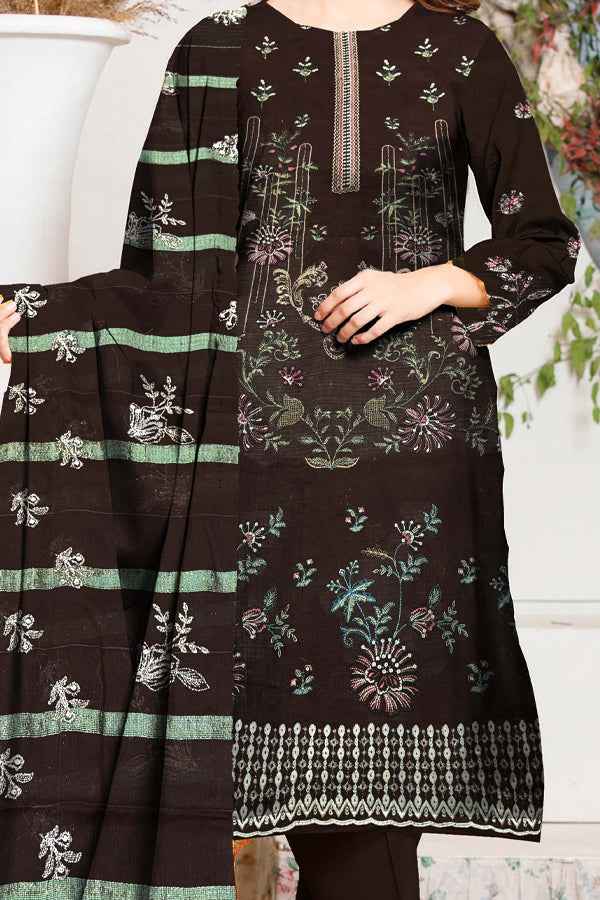 Adan Print Lawn'25 V#5255 (Chocolate)