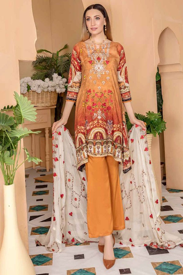 Aalaya Digital Emb Viscose`20 D#3 (Vol-6)