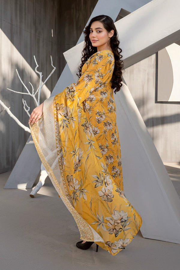 Alishba D/Print Lawn'25 D#5023 (Mustard)
