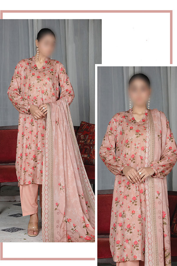 Alishba Haya Lawn`26 D#3756 (Peach)