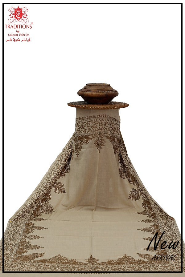 Ari Work Medium Border Shawl D#91-1