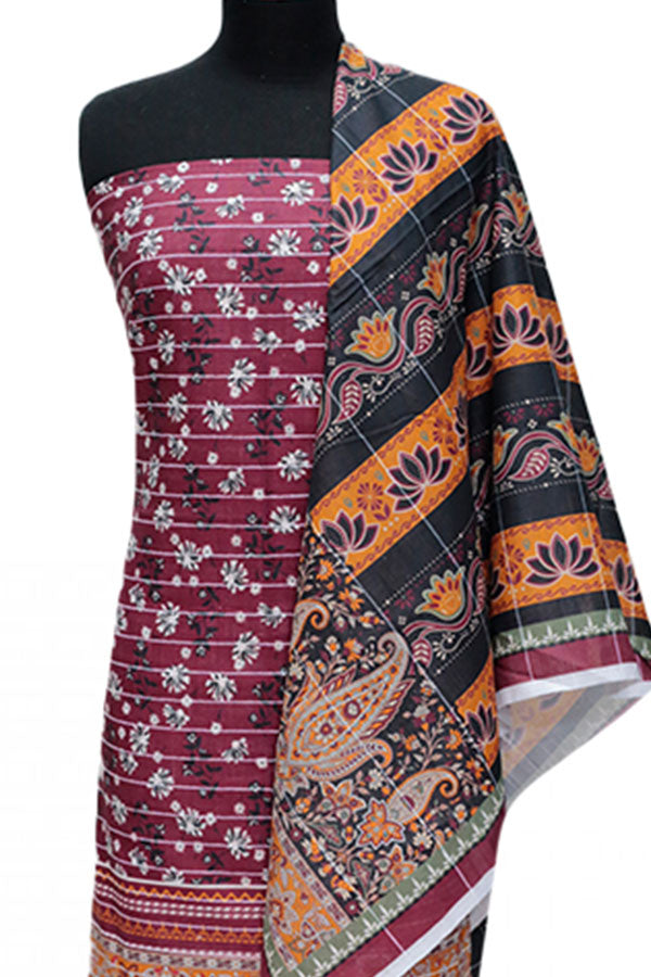 BA Print Khaddar'24 D#1 (MAROON)