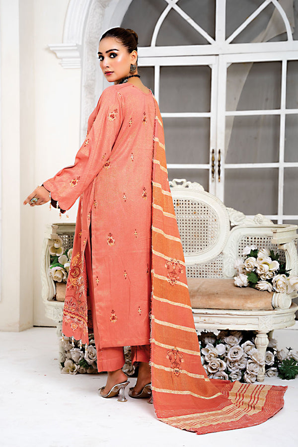 BR Jhalak Emb Fancy Peach'24 D#3
