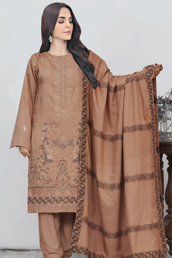 BR Chahat Emb Viscose`25 V#27 D#01 L-Brown