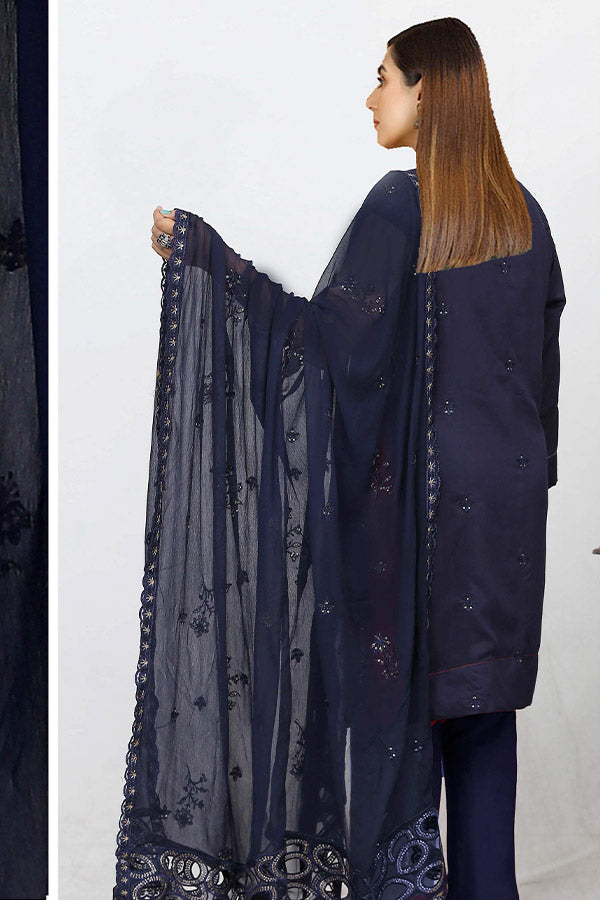 BR Nawal Emb Viscose`25 V#28 D#01 Nevy-Blue