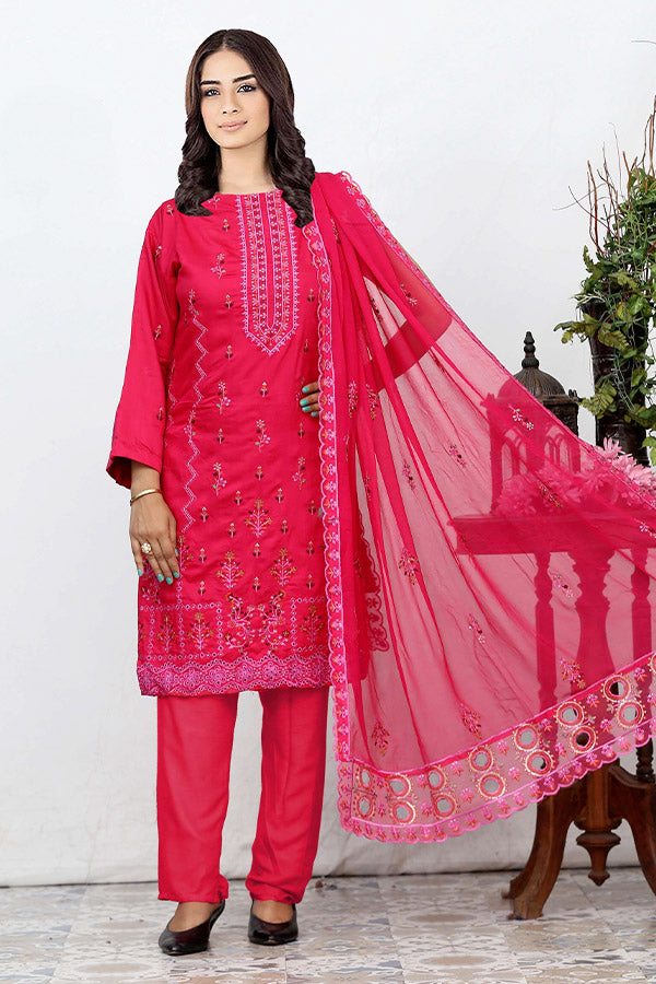 BR Nawal Emb Viscose`25 V#28 D#01 SH-Pink