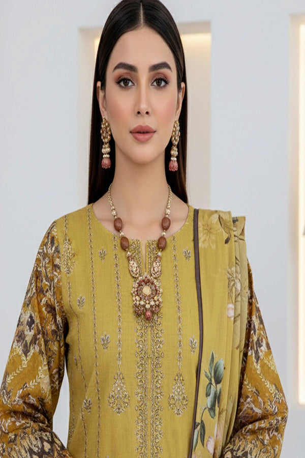BR Roshni B-Dora Lawn '26 D#1 ( Mustard)