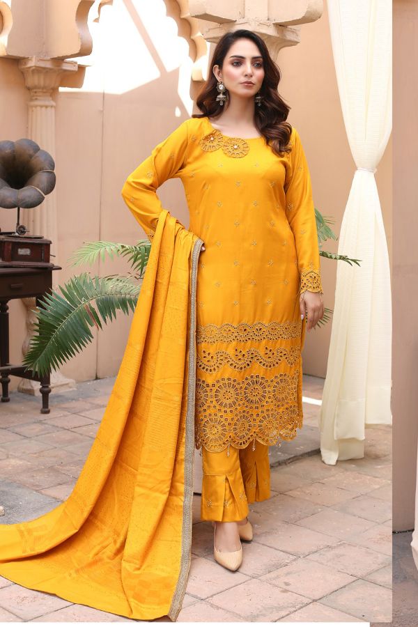 BR Taqdeer Dhanak Zari Shawl`24 D#01