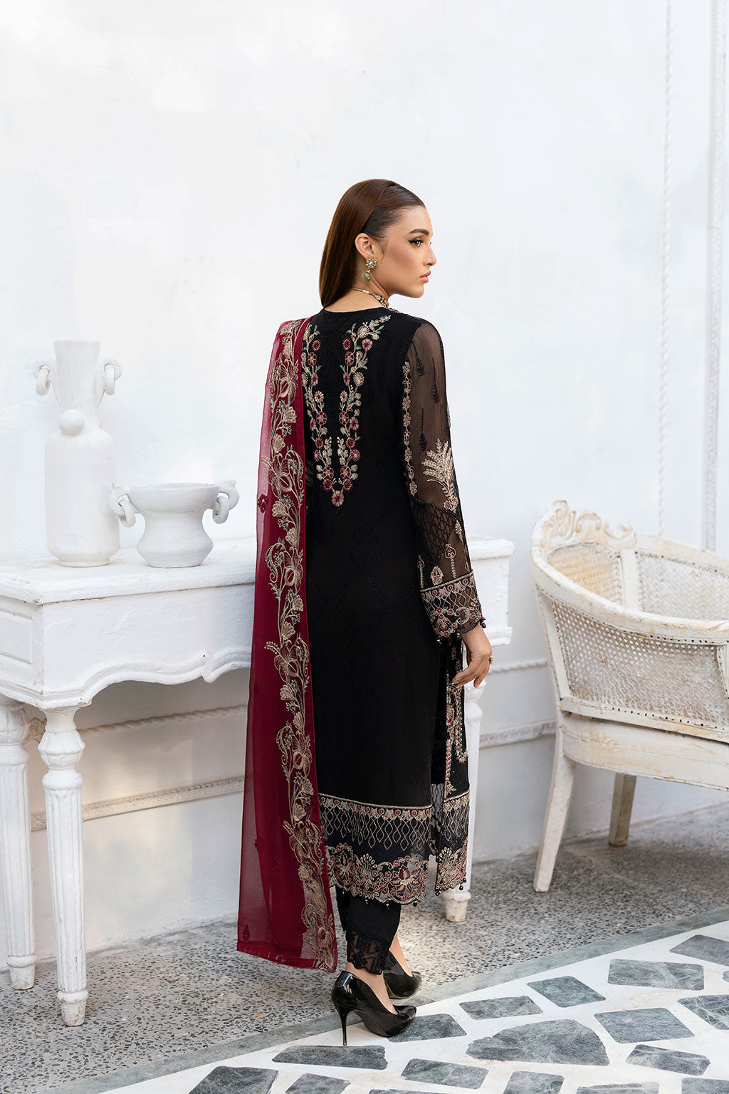 Ramsha Chevron Chiffon`25 Vol-10 D#1008
