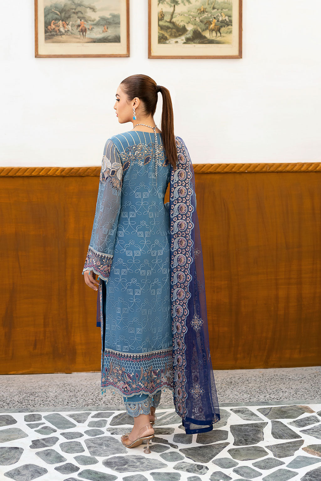 Ramsha Chevron Chiffon`25 Vol-10 D#1006