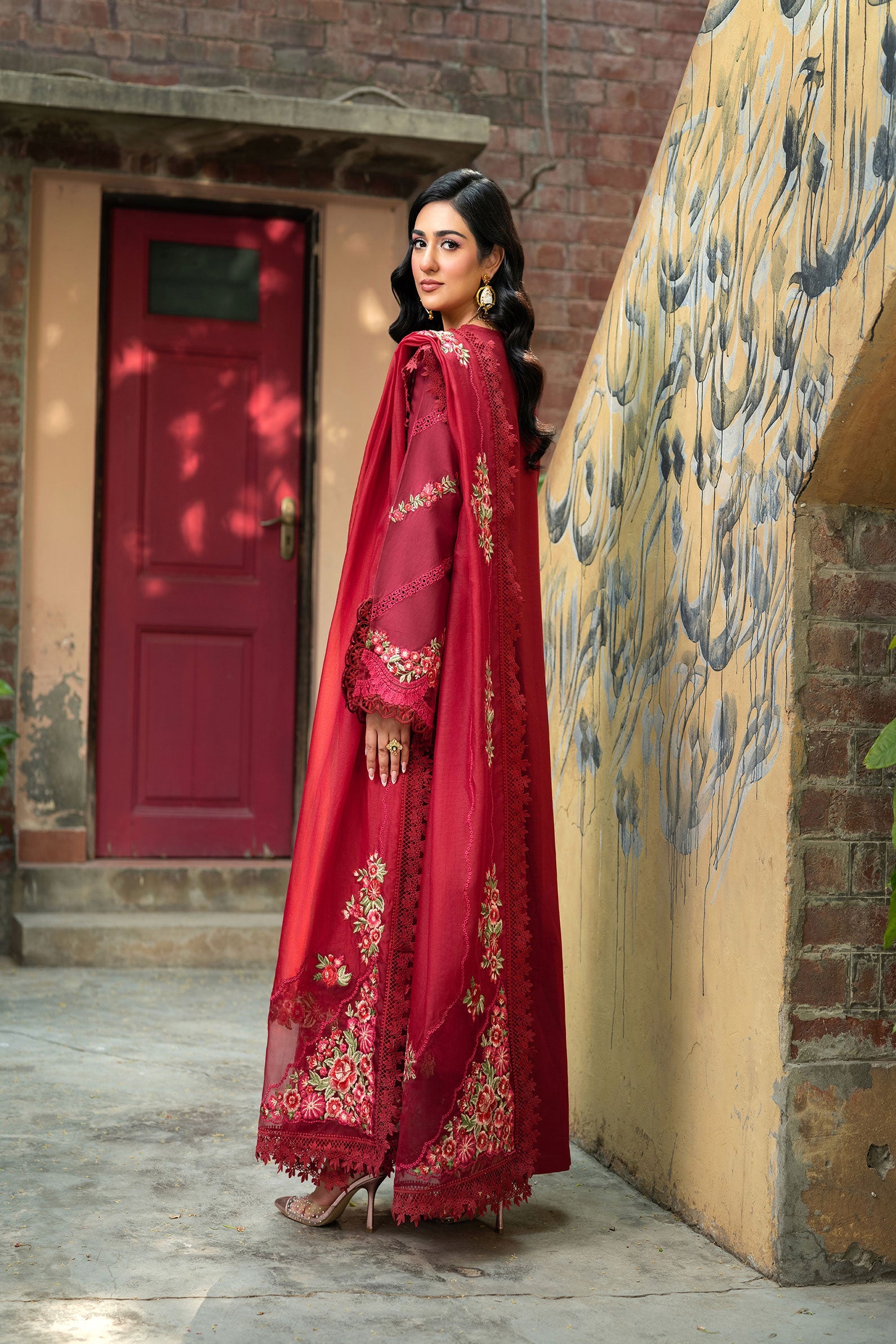 Maryam Hussain Unstitched Luxury Lawn`25 (Amal)
