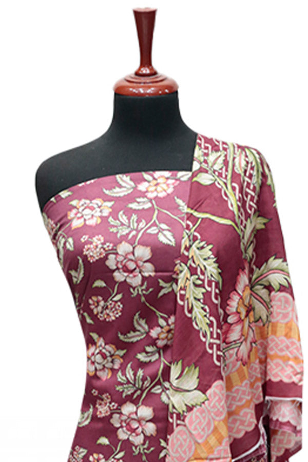 Digital Print Lawn 3Pcs D#02-A
