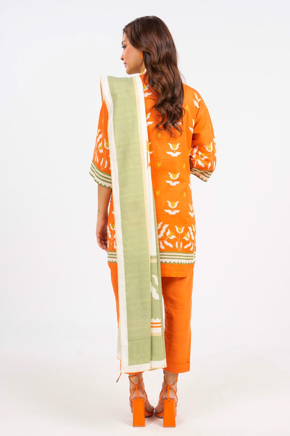 Al-Karam Winter Collection'24 FW#49.1 (ORANGE)