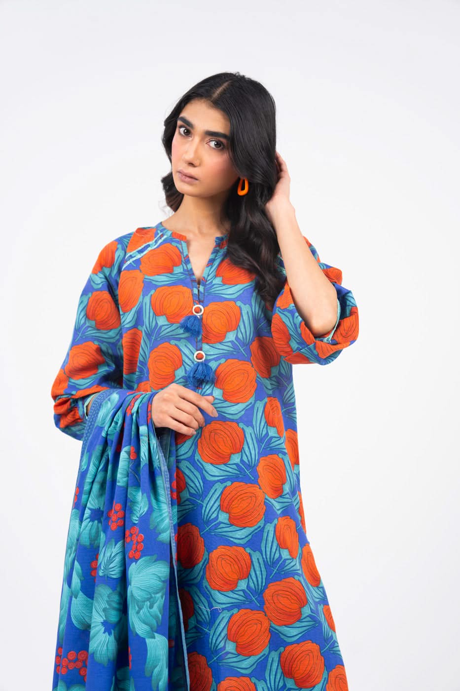 Al-Karam Winter Collection'24 FW#24 (Blue)