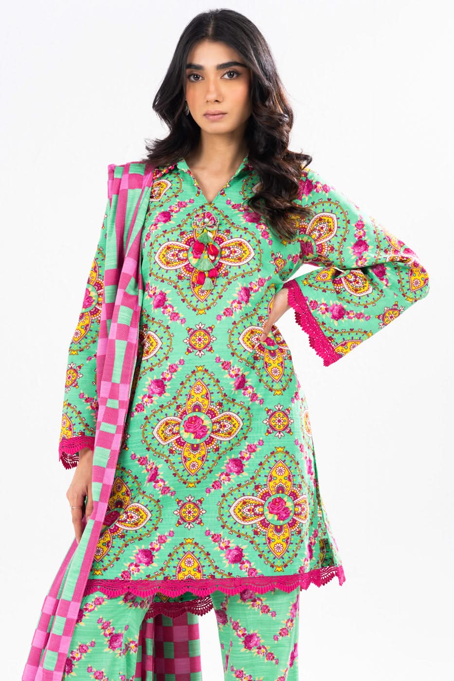 Al-Karam Winter Collection'24 FW#49 (Green)