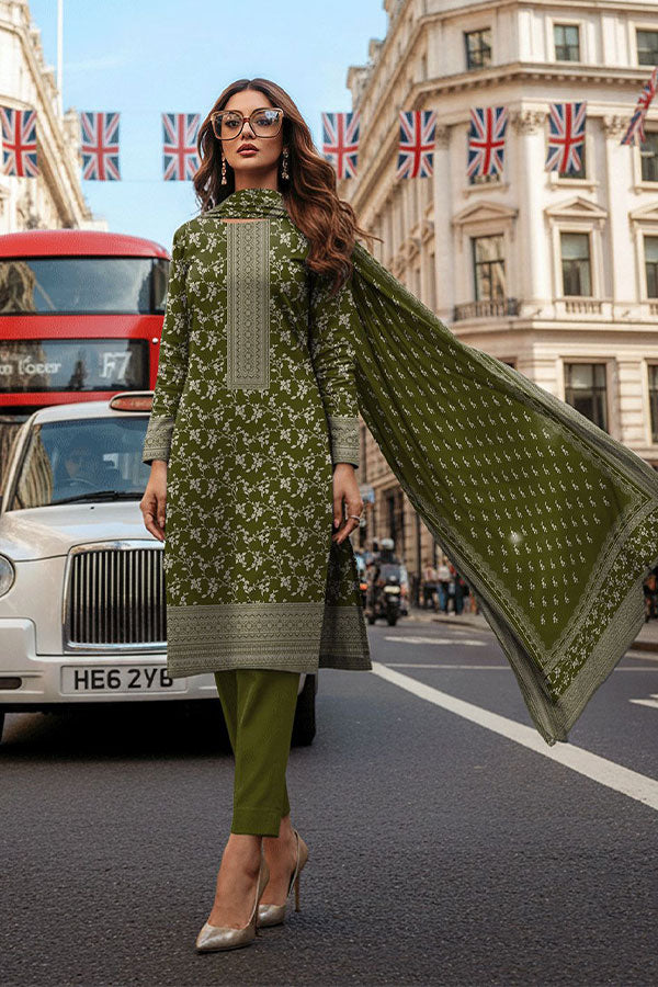 German Wool`26 D#107 (Olive Green)