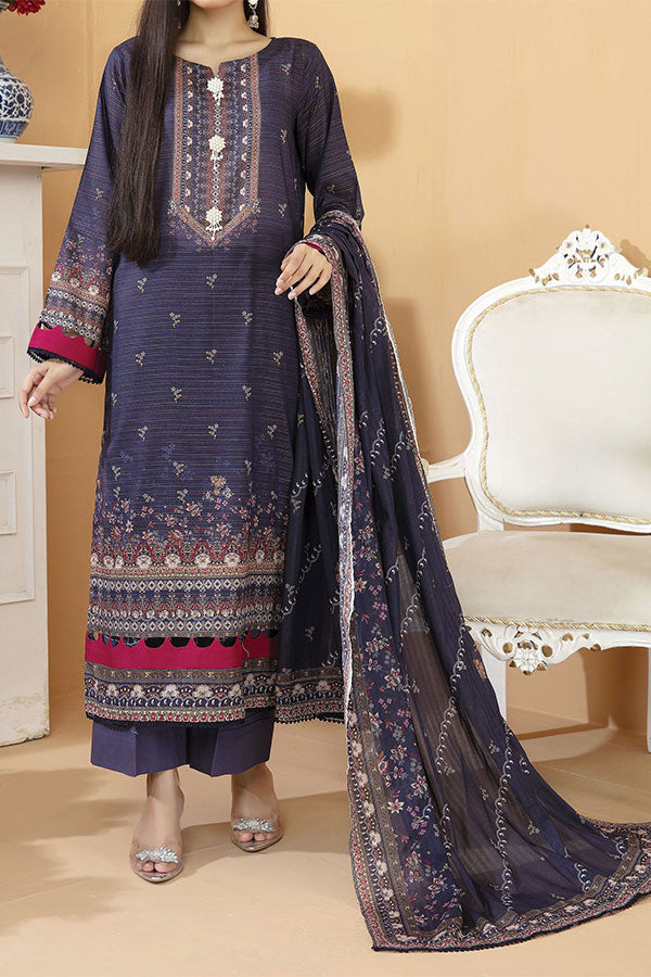 Hafiz Aarzo Digital Lawn`25 D#10 (Blue)