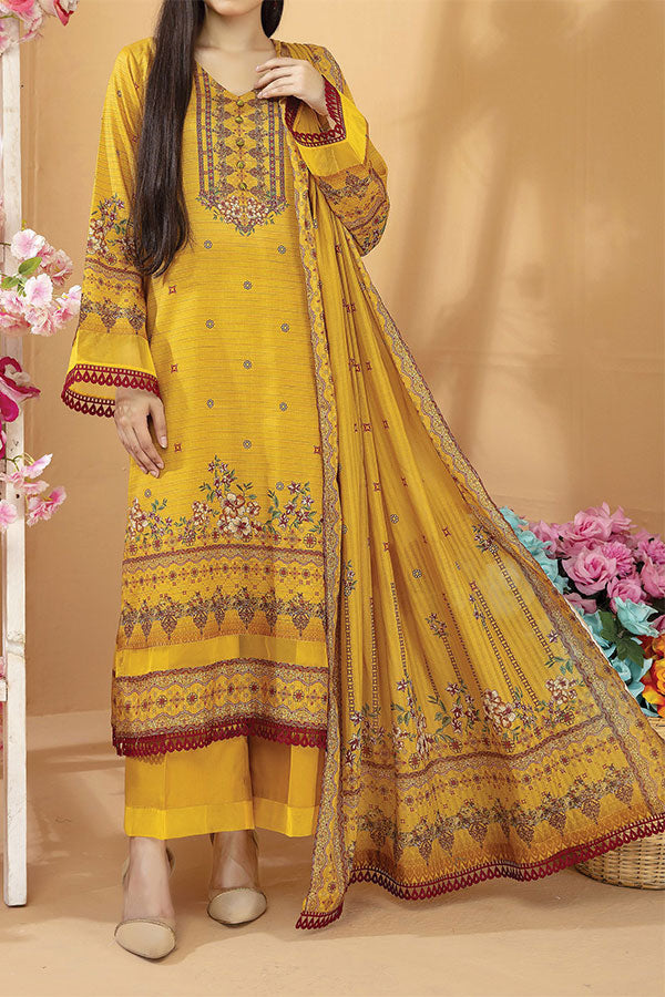 Hafiz Aarzo Digital Lawn`25 D#2 (Mustard)