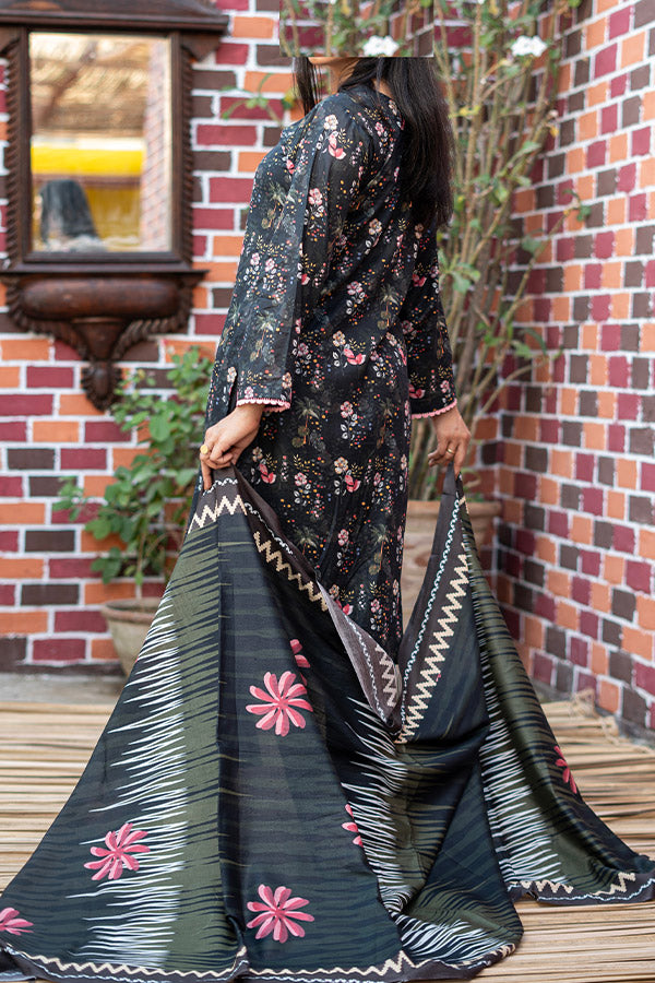 Hafiz Zara Digital Lawn`25 D#52 BLACK
