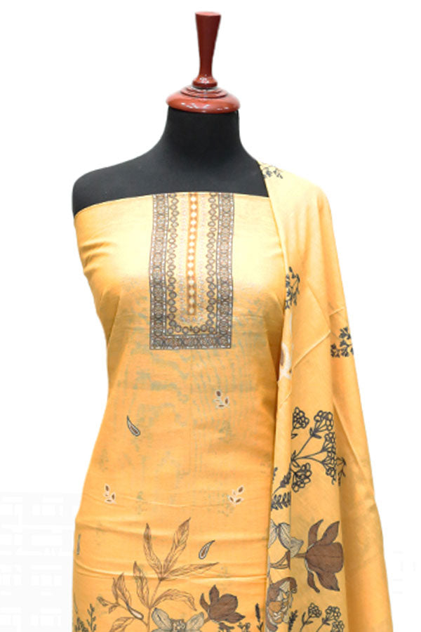 Hamdam Karandi Lawn'24 D#13021 (Mustard)