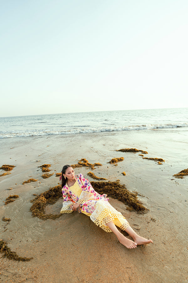 Sidra Fahad Lawn Kaari'25 (HIBISCUS)