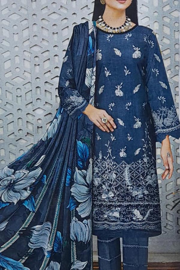 Khadija`s Mahru Emb Viscose`24 D-Grey