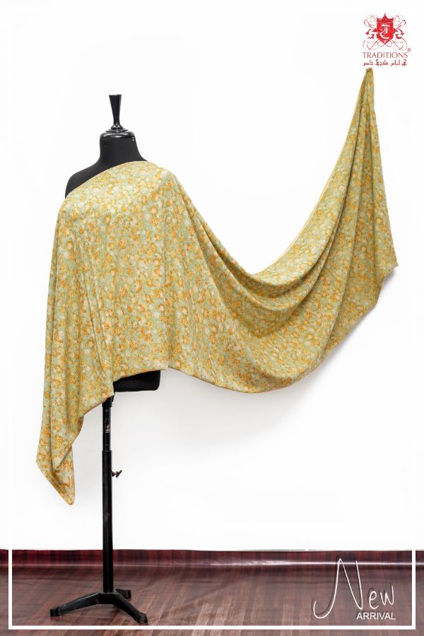 Linen Printed Shawl D#1-L