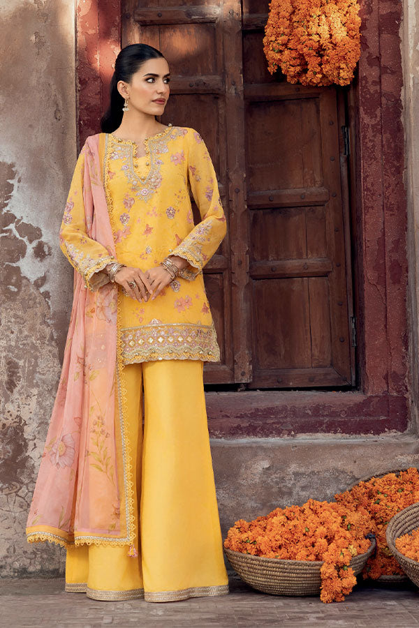 M.Basics Unstitched Winter Festive`25 D#4 (Yellow)