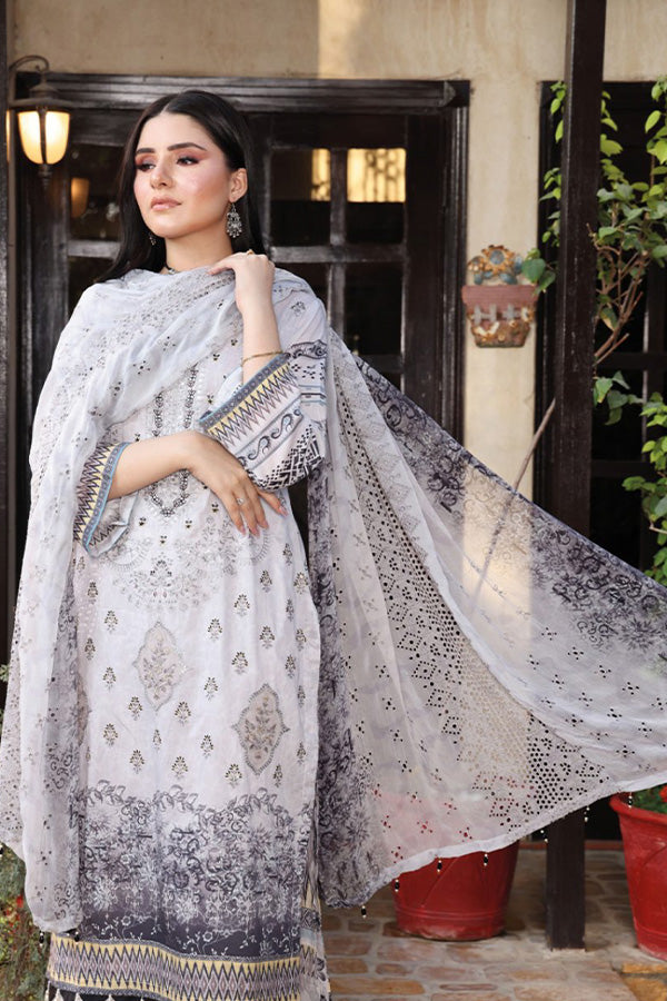 Mi Creation Dhagakari Lawn'24 (L Grey)