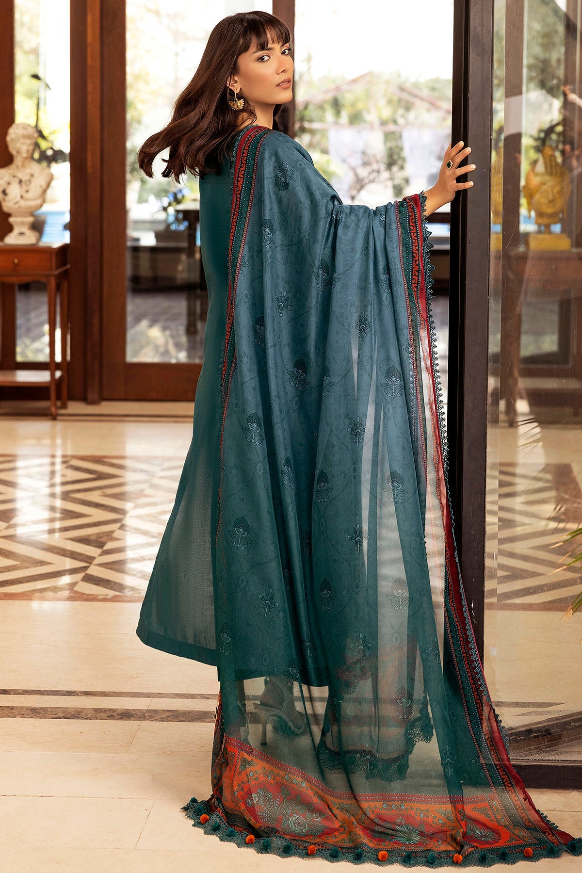 Motifz P/Luxury Lawn T/Dupatta`25 S#327