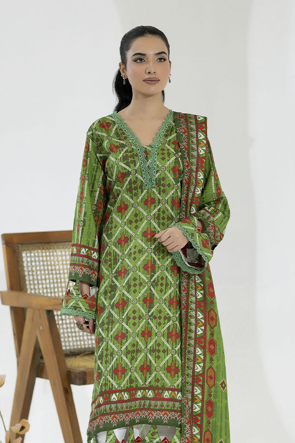 Maya Slub Luxe Khaddar`25 D#1 (L Green)